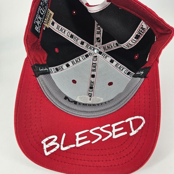 Tony Anthony Robbins Hat Cap Black Clover Red Live Lucky Blessed Signed Embroid - Picture 4 of 12